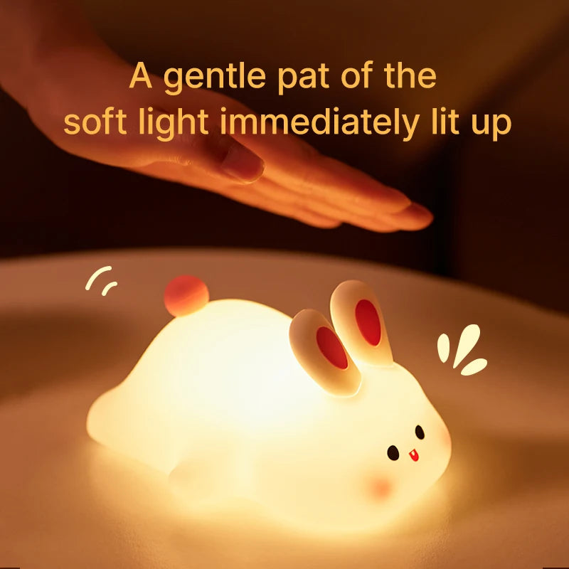 Cute Squishy Rabbit Night Lamp