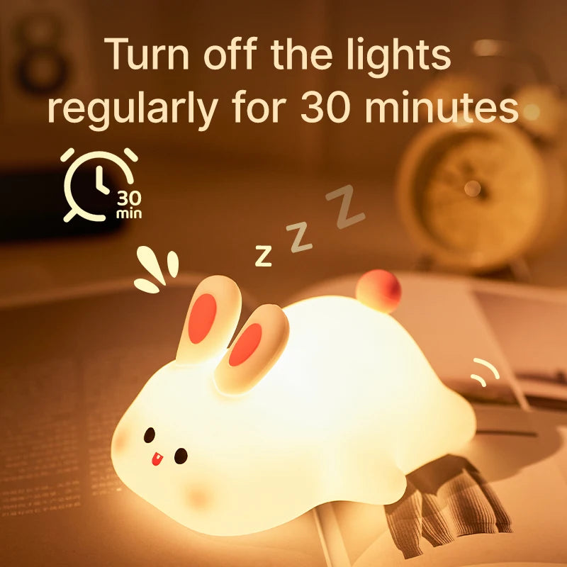 Cute Squishy Rabbit Night Lamp