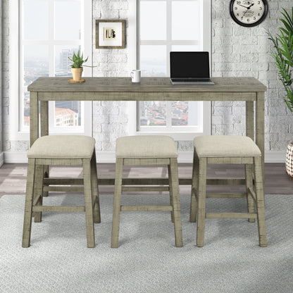 4-Piece Table Set - Solid wood Table -  Prestige Casa